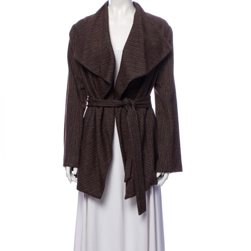 Yigal Azrouel Dark Brown Wool Blend Garment